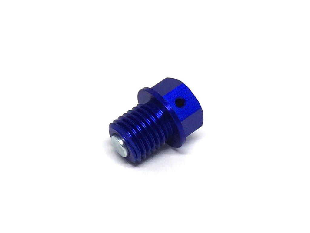 ZETA Výpustná skrutka oleja s magnetom M12x12-P1.5 modrá