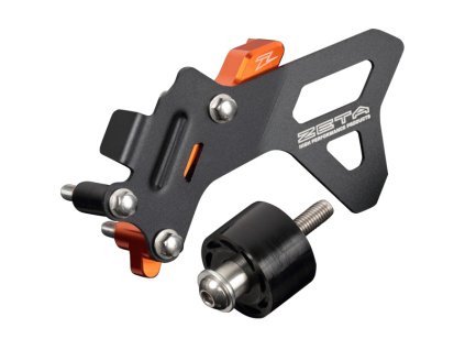 ZETA ALU kryt reťazového kolečka CaseCover Kit KTM 125/150SX'16-,125/150XCW'17- oranžový