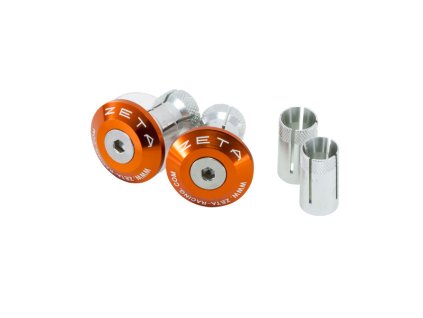 ZETA Koncovky riadidiel ALU 29mm 2ks Oranžové