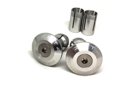 ZETA Koncovky riadidiel ALU 29mm 2ks Strieborné