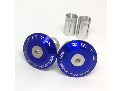 ZETA Koncovky riadidiel ALU 35mm 2ks Modré