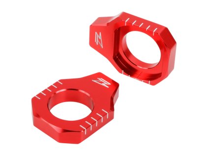 ZETA Napínacie bloky zadnej osky YZ250F'12-, YZ450F'10- Červené