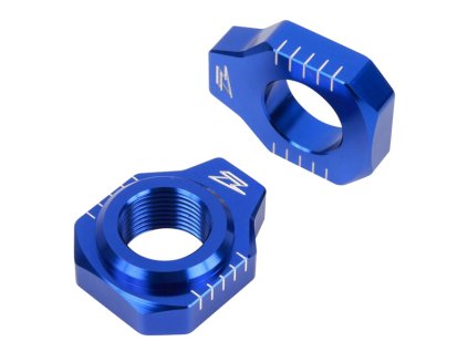ZETA Napínacie bloky zadnej osky YZ250F'12-, YZ450F'10- Modré