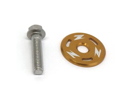 ZETA Podložka pod skrutku nádrže KXF,WR250R/X zlatá farba