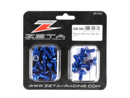 ZETA Sada hliníkových skrutiek do plastov KX450/F'16- 21ks modrá