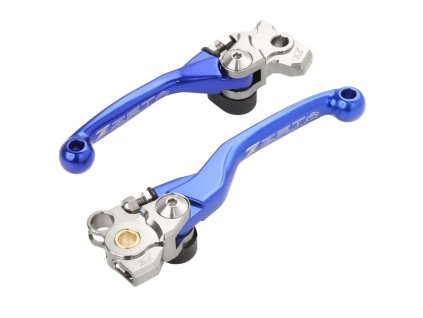 ZETA sada kovaných výklopných páčiek FP KX250F/450F'05-12 Modrá