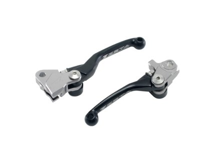 ZETA sada kovaných výklopných páčiek FP YZ250F/450F'09- Čierna
