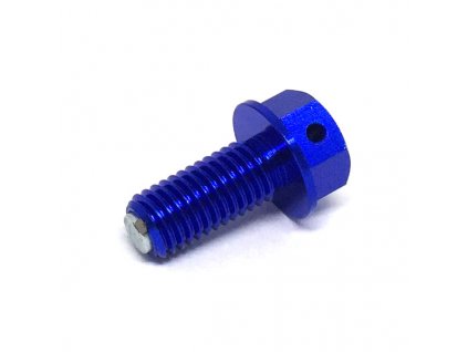 ZETA Výpustná skrutka oleja s magnetom M10x22-P1.5 modrá