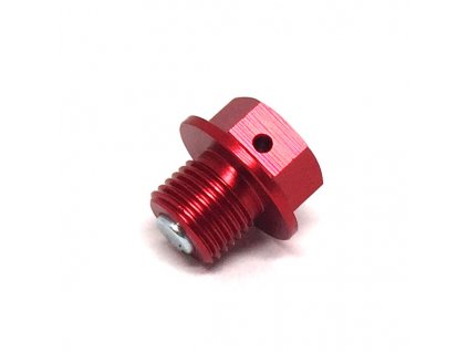 ZETA Výpustná skrutka oleja s magnetom M12x10-P1.25 červená