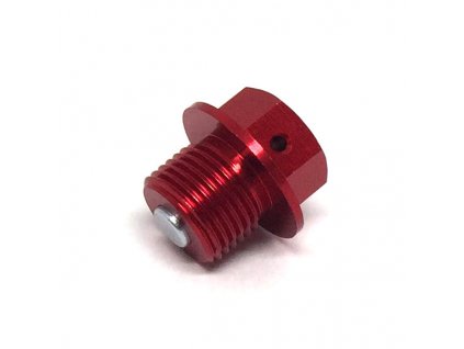 ZETA Výpustná skrutka oleja s magnetom M14x10-P1.25 červená