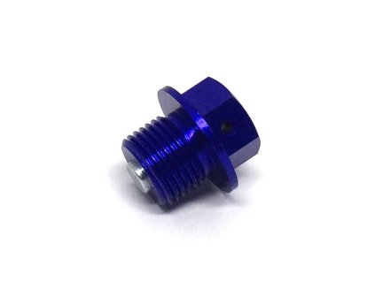 ZETA Výpustná skrutka oleja s magnetom M14x10-P1.25 modrá
