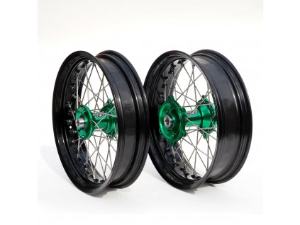 rex supermoto wheels green