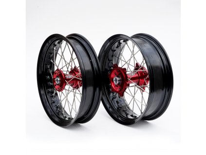 rex supermoto wheels red