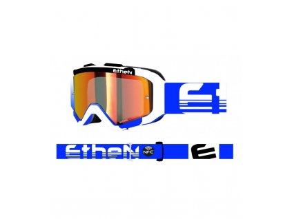 ETHEN ARES 0741 MX okuliare modro-biele so zrkadlovým sklom TOP MODEL