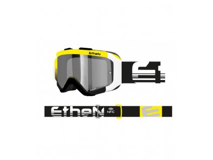 ETHEN ARES 0743 MX okuliare čierno-žlté so zrkadlovým sklom TOP MODEL