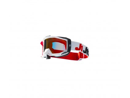 just1 goggle iris 20 racer black red white mirror red lens