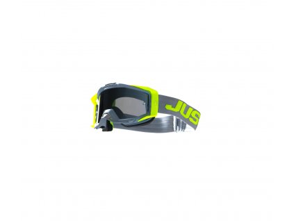 just1 goggle iris 20 logo grey yellow fluo mirror silver len