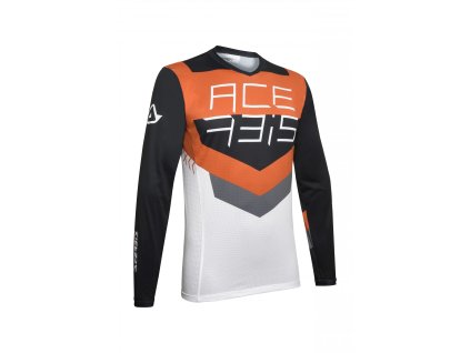 Motokrosový dres ACERBIS MX TRACK - čierna/oranžová