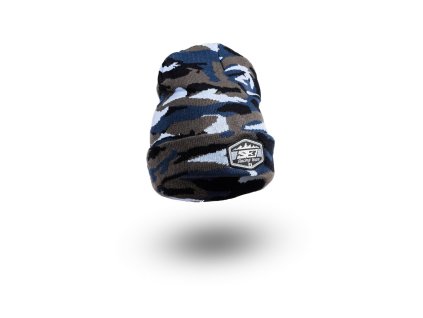 S3 čiapka na zimu Beanie Winter Racing CAMO modrá