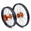 rex wheels set ktm black orange