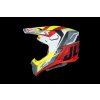 Just 1 MX prilba J-22 F FRENETIK RED / WHITE / BLACK / YELLOW matt
