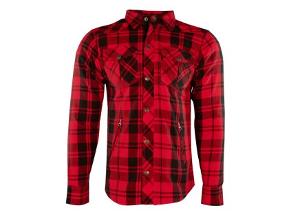 Košela Rusty Stitches pánska karovanáNeil Black Red Front