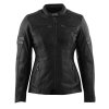Dámska Kožená Moto Bunda Rusty Stitches Joyce V2 cierna glitre1