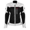Dámska Moto Bunda Rusty Stitches Lynn  Light Grey Black Front copy