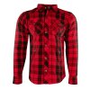 Košela Rusty Stitches pánska karovanáNeil Black Red Front