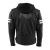 Jari Hooded V2 Black White Back
