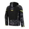 Moto bunda RustyStitches Carlo Black Camo YellowFluo Back