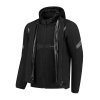Moto bunda do dazda RustyStitches Carlo Raincoat2 Black Front
