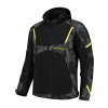 Moto bunda RustyStitches Carlo Black Camo YellowFluo Front