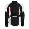 Dámska Moto Bunda Rusty Stitches Jenny Jack Black White Red Back
