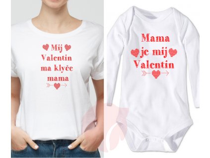 SET tričiek Valentínska láska - Rusyn shop | XXL (Zadajte veľkosť dámskeho trička XXL)