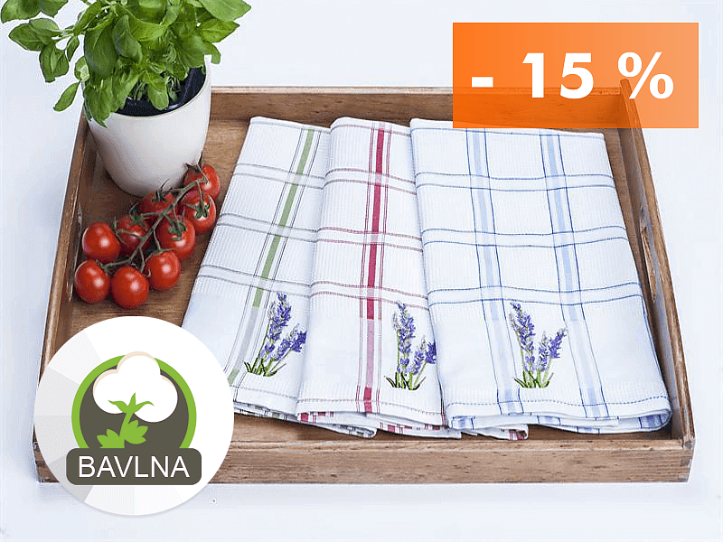 SLOVENSKÉ BAVLNENÉ KUCHYNSKÉ UTIERKY