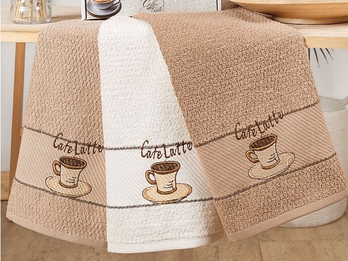 BAVLNENE KUCHYNSKE UTIERKY EMMA CHOCO BROWN