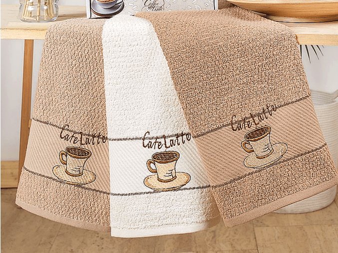 BAVLNENE KUCHYNSKE UTIERKY EMMA LATTE BROWN