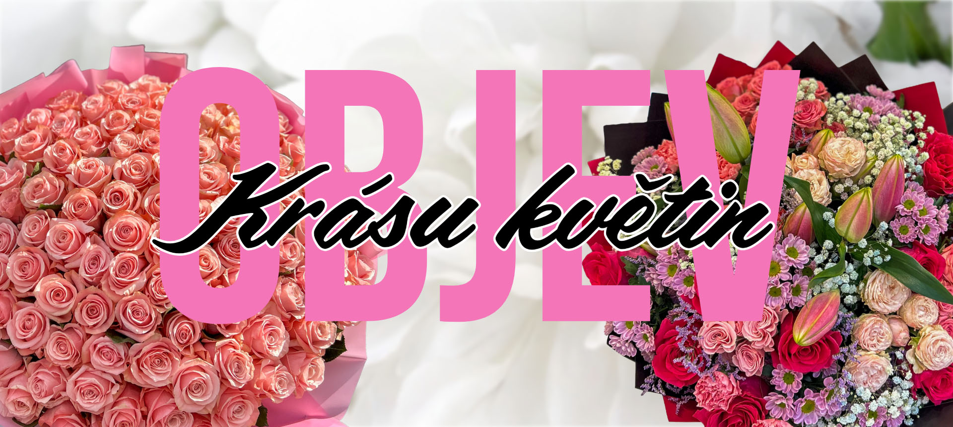Luxusní výběr pugetů růží