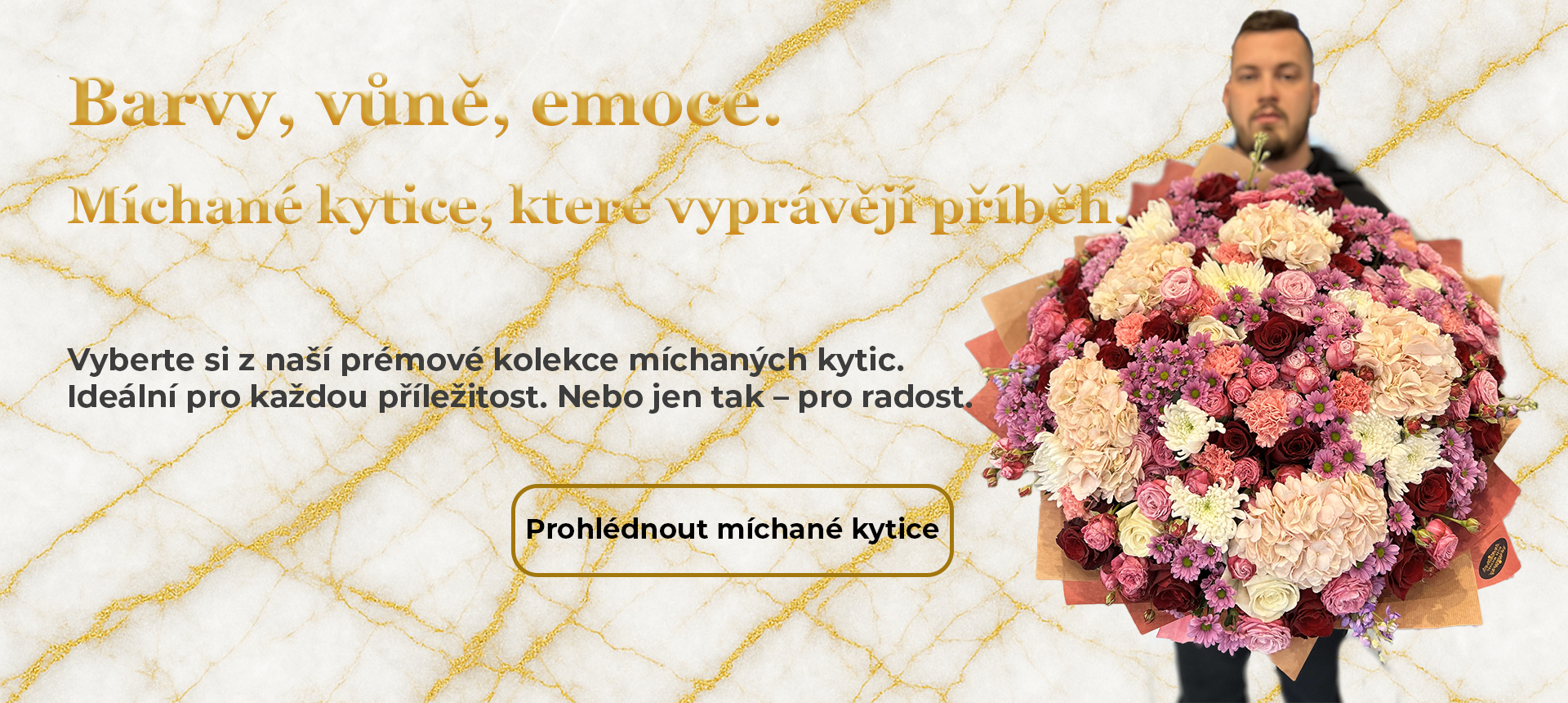 Luxusní míchané kytice