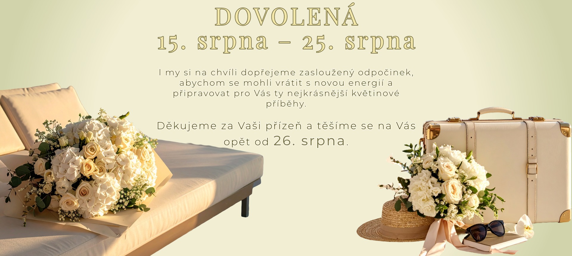 Dovolená srpen 2026