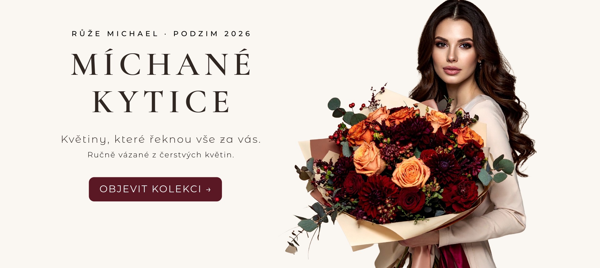 Míchané kytice – objevte kolekci Růže Michael
