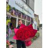 Букет зі 101 червоної троянди
