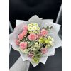 Mixed Bouquet with Roses and Santini – Delicate Beauty by Růže Michael