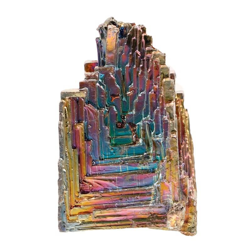 Bismut: duhové krystaly, vlastnosti a péče (prakticky pro šperky)