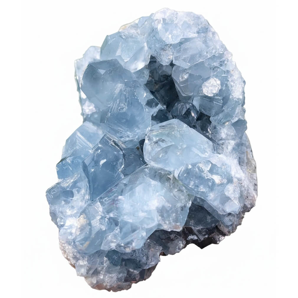 Celestín (celestit): vlastnosti, barvy a péče pro šperky