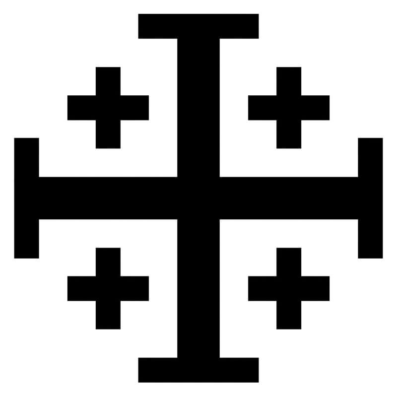 Jeruzalémský kříž: význam, symbolika a využití