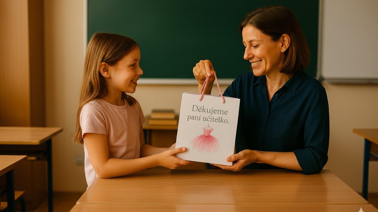 Originální dárek pro učitelku – decentní ručně vyráběný šperk jako poděkování