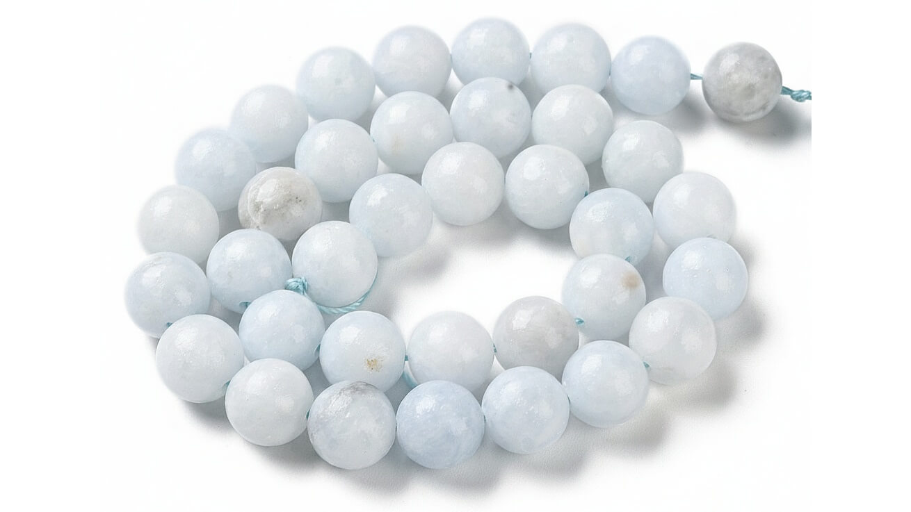 Celestín – detail světle modrých krystalů