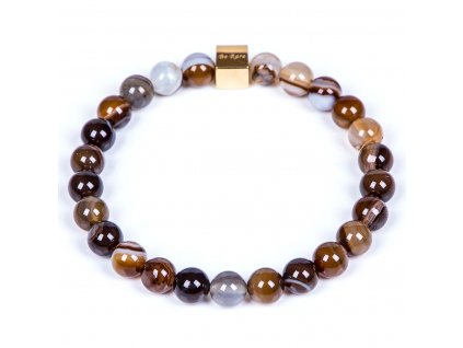 Luxusní dámský korálkový náramek achát krajkový Premium Lace Agate AAAAAA přírodní | Be Rare